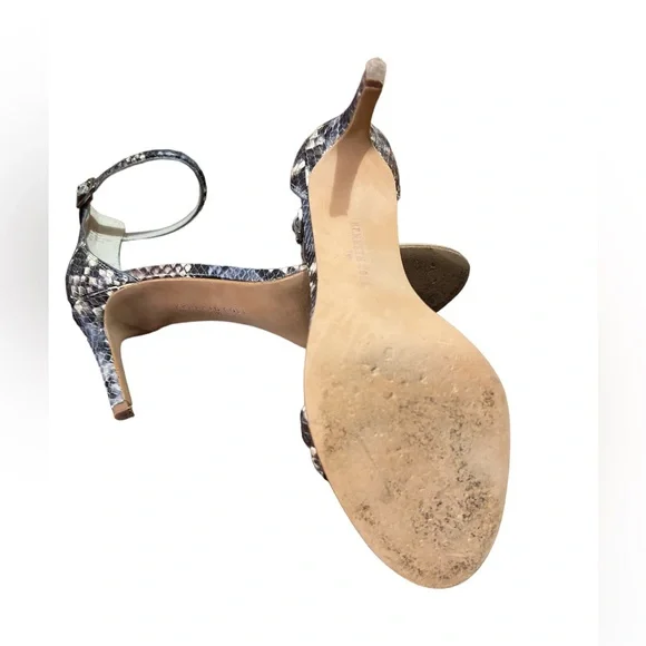 Kenneth Cole Mallory Leather Snake Skin size 7.5 - Picture 6 of 6